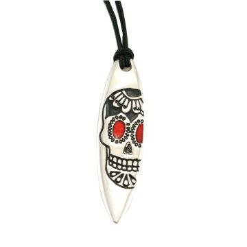 Silver+Surf Schmuck Surfboard Skull unisex 2024 Accessoires 1