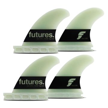 Futures Finnen Big Wave Quad Fin Set Gerry Lopez 3.75 G10 Grün 2024 Wellenreiten 1