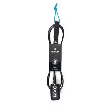 Roam Leashes Surfboard Leash Comp Schwarz 2024 Leashes 1