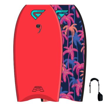 Flood Bodyboard Dynamx Stringer Rot Palm II - 2024 Wellenreiten 1