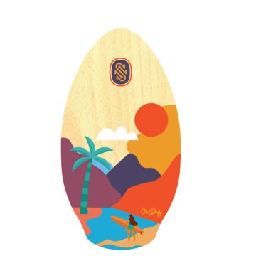 Skim One Skimboard 95cm Kee Beach Orange Gelb - 2024 Skimboards 1