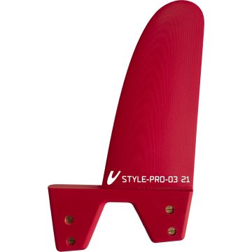 Maui Ultra Fins Windsurf Finne STYLE-PRO-03 ROT Deep Tuttle Box rear Freestyle 1