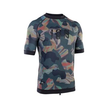 ION UV-Shirt Rashvest Rashguard Maze SS men 210 grey-camo 2022 Neopren 1