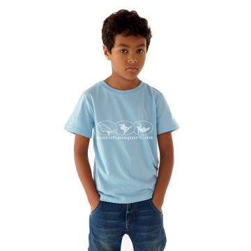 WSM. Funsport T- Shirt Kids & Junior hellblau 2017 Fashion 1