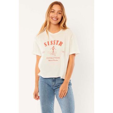 Sisstr T-Shirt SWELL RIDE S/S KNIT TEE VWT-Vintage White 2022 Fashion 1