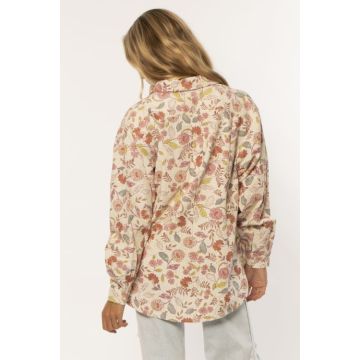 Sisstr Long Sleeve BURST OF LIFE LS WVN TOP BCT-biscotti 2022 Tops 1