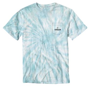 Vissla T-Shirt Easy Beaks Tie Dye PKT Tee PCB - Pacific Blue Herren 2022 T-Shirts 1