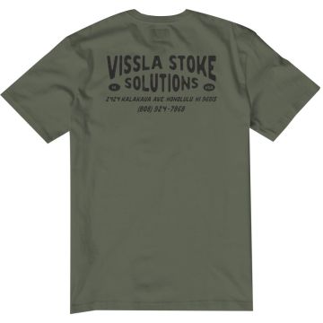 Vissla T-Shirt Stoke Solution SS PKT Tee ARM-Army Herren 2023 Fashion 1