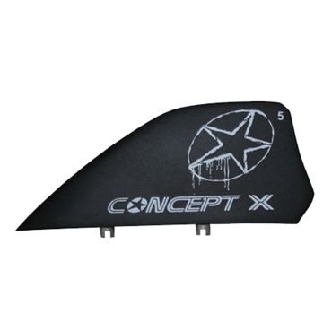 Concept X Kitesurf Ersatzteile Kitefinne HC 4cm black (co) Ersatzteile 1