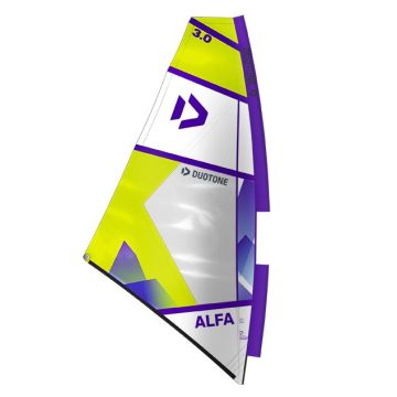 Duotone Windsurf Segel Alfa C27:lime/white 2024 Freeride 1