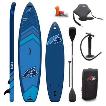 F2 iSUP Board Axxis + Seat + Kayak Paddel Navy 2024 iSUP - Komplett Set 1