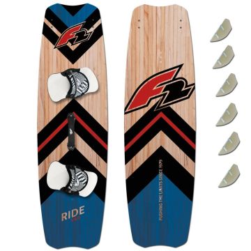 F2 Kiteboard RIDE WOOD KOMPLETT Blue 2024 Kite Boards 1