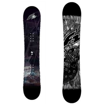 F2 Snowboard Black Deck - Extra Wide Schwarz Herren 2025 Boards 1