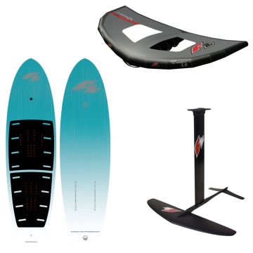 F2 Wing Set Glide Explorer DW 135 - LTD ALU Foil 2000 Turquoise 2024 Komplettsets 1