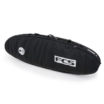 FCS Boardbag Travel 2 Wheelie Long Board 9'2" Black/Grey (co) Bags 1