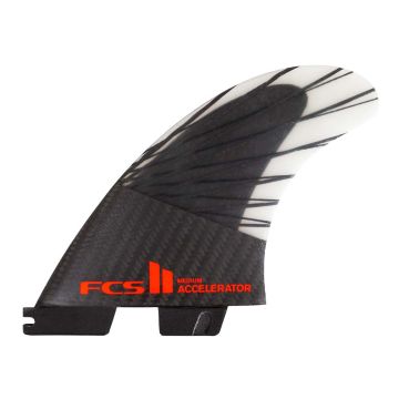 FCS Finnen II Accelerator PC Carbon Medium Black/Red Tri Retail Fins (co) Finnen 1