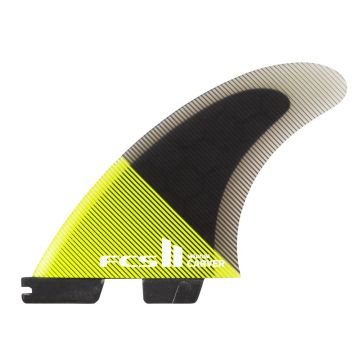 FCS Finnen II Carver PC XLarge Acid/Black Tri Retail Fins (co) Finnen 1