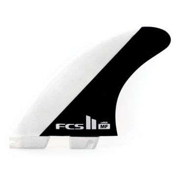 FCS Finnen II MF PC Black/White Large Tri Retail Fins (co) Finnen 1