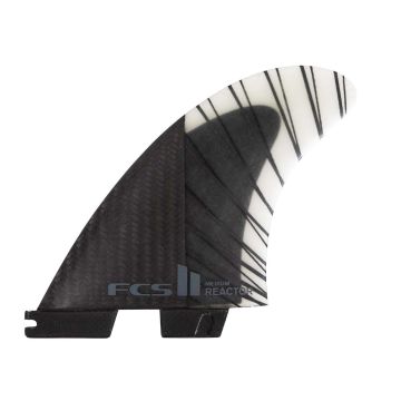 FCS Finnen II Reactor PC Carbon Large Black/Charcoal Tri Retail Fins (co) Zubehör 1