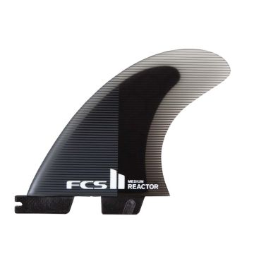 FCS Finnen II Reactor PC Medium Charcoal/Black Quad Rear Retail Fins (co) Zubehör 1