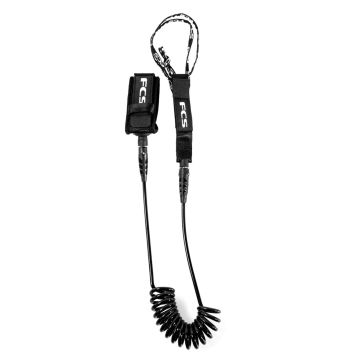 FCS Leash 11' - 14' SUP Comp Touring Essential Leash Black (co) Leashes 1