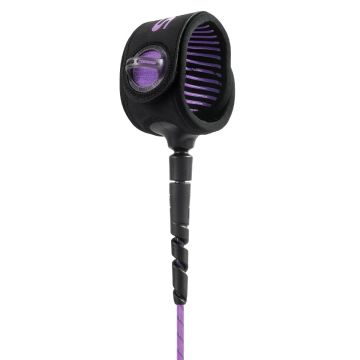 FCS Leash Freedom Helix All Round Leash Purple/Black - (co) Leashes 1