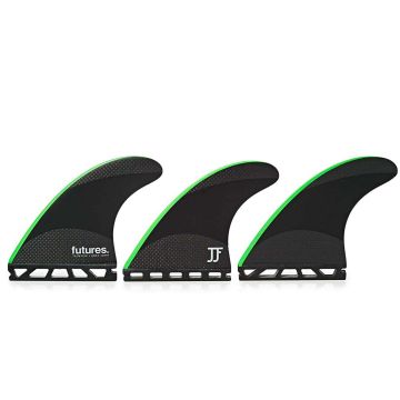 Futures Finnen Thruster Fin Set JJF-2 Techflex Schwarz 2024 Finnen 1