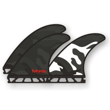 Futures Finnen Thruster Fin Set Jordy Smith Honeycomb Schwarz 2024 Finnen 1