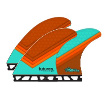 Futures Wellenreiter Finne Thruster Fin Set Timmy Patterson TP1 - 2024 Wellenreiten 1