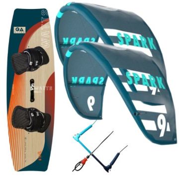 Gaastra Kiteset Board Watts 141, Kites Spark inkl. X6 Bar C1 dark green 2022 Kites 1