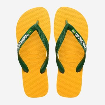 Havaianas Zehentrenner Brasil Logo Pop Yellow unisex 2023 Sandalen / Zehentrenner 1