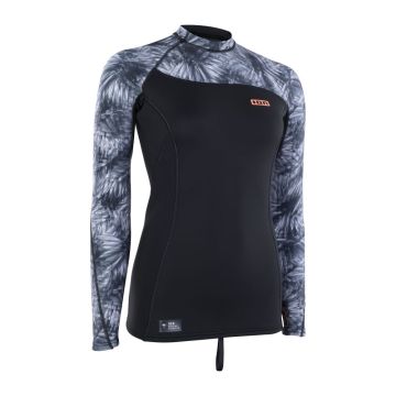 ION Neo-/ Thermotop Neo Top 2/2 LS women 2/2 013 black-flowers 2025 Neo-/Thermotops 1