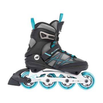 K2 Inline Skates Alexis 80 Alu gray_cyan 2022 Inline Skates 1