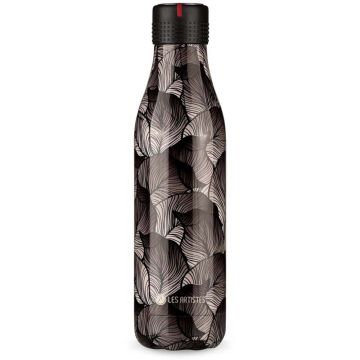 LES ARTISTES PARIS Trinkflasche Bottle UP Damask 750ml/25fl.oz SCHWARZ & GRAU 2024 Becher & Trinkflaschen 1