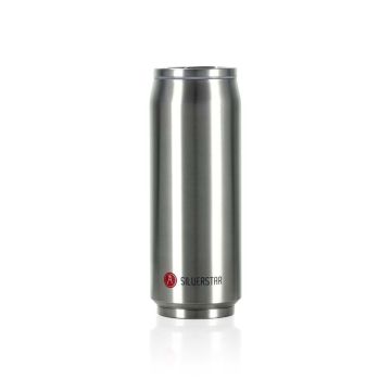 LES ARTISTES PARIS Trinkflasche Pull Can'it isotherm 500ml Metal argent bril/Silverstar 16,5fl.oz SILBER 2024 Accessoires 1