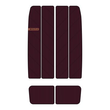 Mystic Deckpad Ambush Mid + Front Deckpad 333-Merlot 2022 Leashes 1