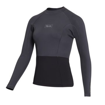 Mystic Neopren Überzieher Lunar L/S Vest Neoprene 2mm Women 2/2 802-Dark Grey 2024 Neopren 1