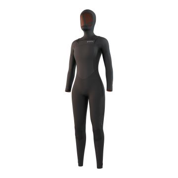 Mystic Neoprenanzug Gem Hooded Fullsuit 3 DFzip Women 6/4 Damen Langarm 900-Black 2025 Langarm Neoprenanzug 1