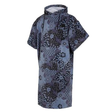 Mystic Poncho Velours AOP 450-Blue/Black 2024 Poncho 1