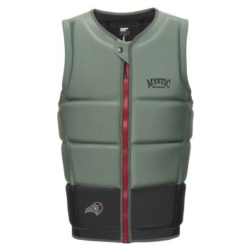 Mystic Prallschutzweste Peacock Impact Vest Fzip Wake 643-Dark Olive 2024 Wakeboarden 1