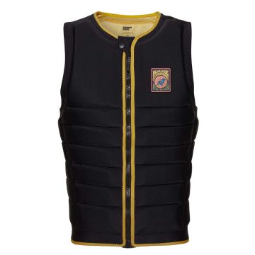 Mystic Prallschutzweste The Dom Impact Vest Fzip Wake 952-Black/Yellow 2022 Wakeboarden 1