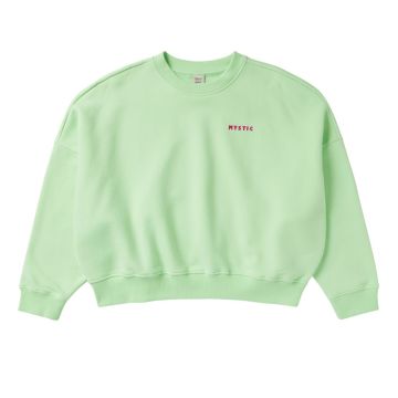 Mystic Pullover Dropped Shoulder Crew Sweat Women 601-Lime Green Damen 2024 Sweater 1