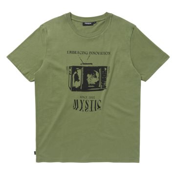 Mystic T-Shirt Broadcast Tee 643-Dark Olive Herren 2023 T-Shirts 1