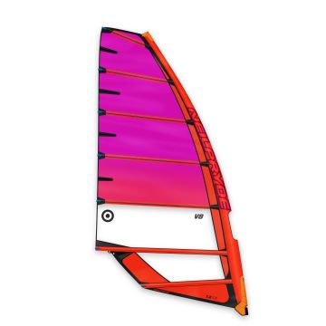 Neil Pryde Windsurf Segel V8 C3 Juicy Orange/Purple 2025 Freerace 1