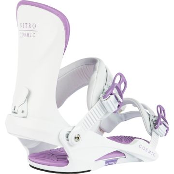 Nitro Snowboard Bindung COSMIC WHITE LAVENDER Damen 2024 Bindungen 1