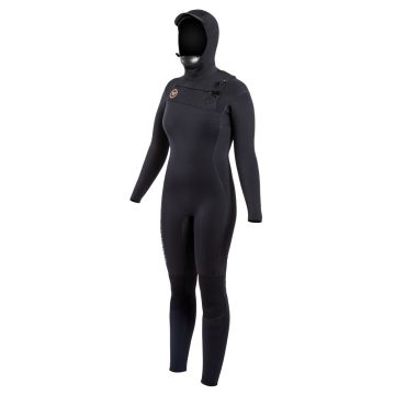 Ride Engine Neoprenanzug Women's Onsen FZ Hooded Full 5/4/3 Damen Langarm black 2025 Neopren 1