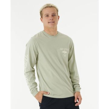 Rip Curl T-Shirt FADE OUT ICON L/S TEE 3396-SAGE Herren 2023 T-Shirts 1