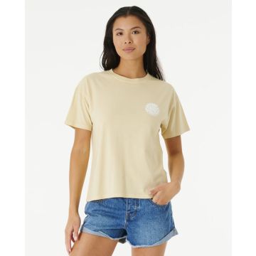 Rip Curl T-Shirt WETTIE ICON RELAXED TEE 31-NATURAL Damen 2023 Frauen 1