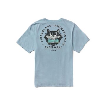 Vissla T-Shirt Super Wolf Premium PKT Tee CMB-Chambray Herren 2024 T-Shirts 1