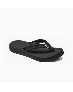 Reef Zehentrenner CUSHION BREEZE/WOMENS SANDALS/Synthetic BLACK/BLACK 2023